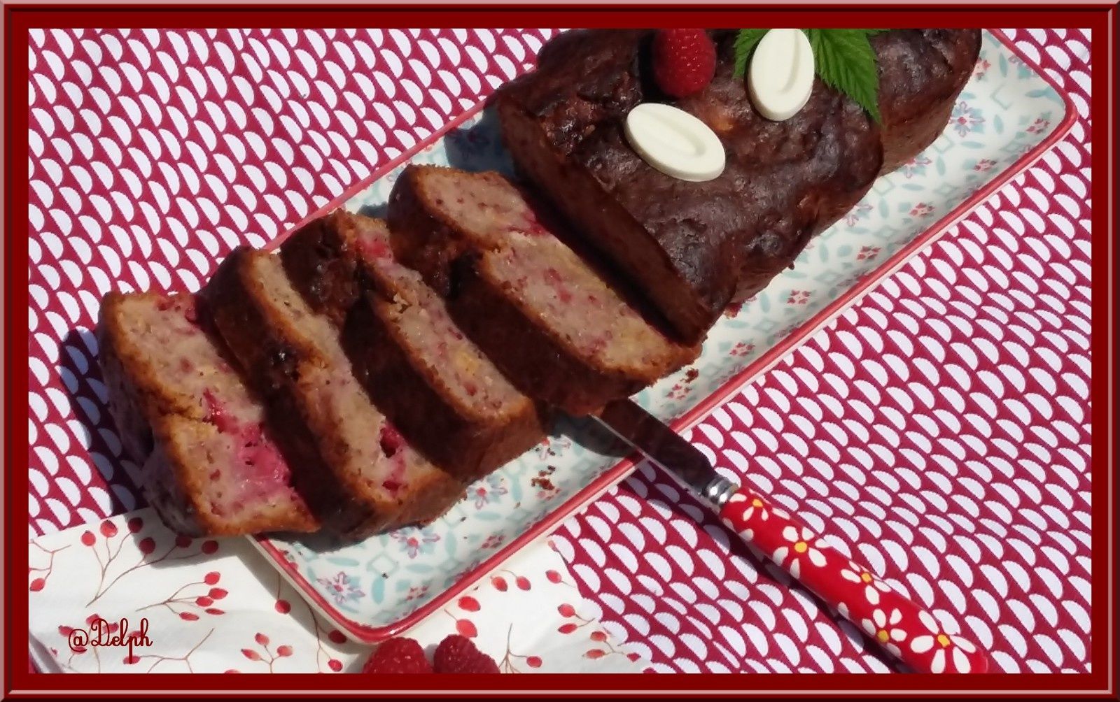 Cake Framboise Et Chocolat Blanc Oh La Gourmande