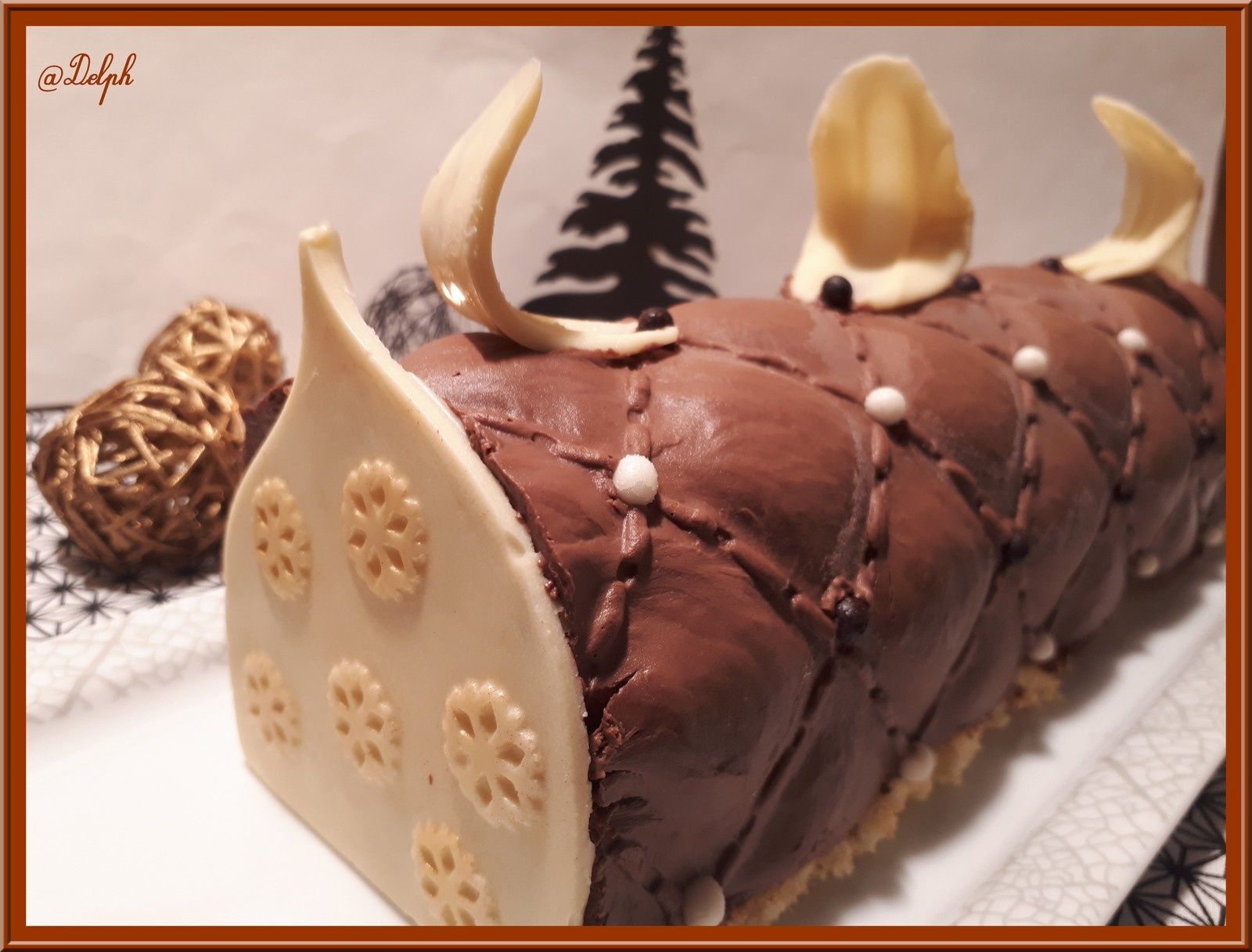 Buche Chocolat Et Insert A La Poire Oh La Gourmande Buche Chocolat Et Insert A La Poire Oh La Gourmande