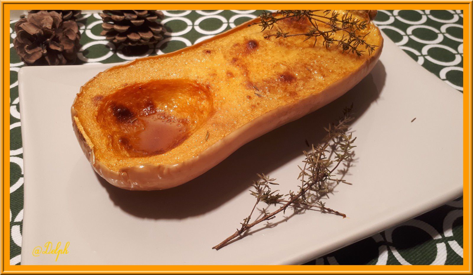 Butternut Rotie Au Four Au Thym Et Basilic Oh La Gourmande