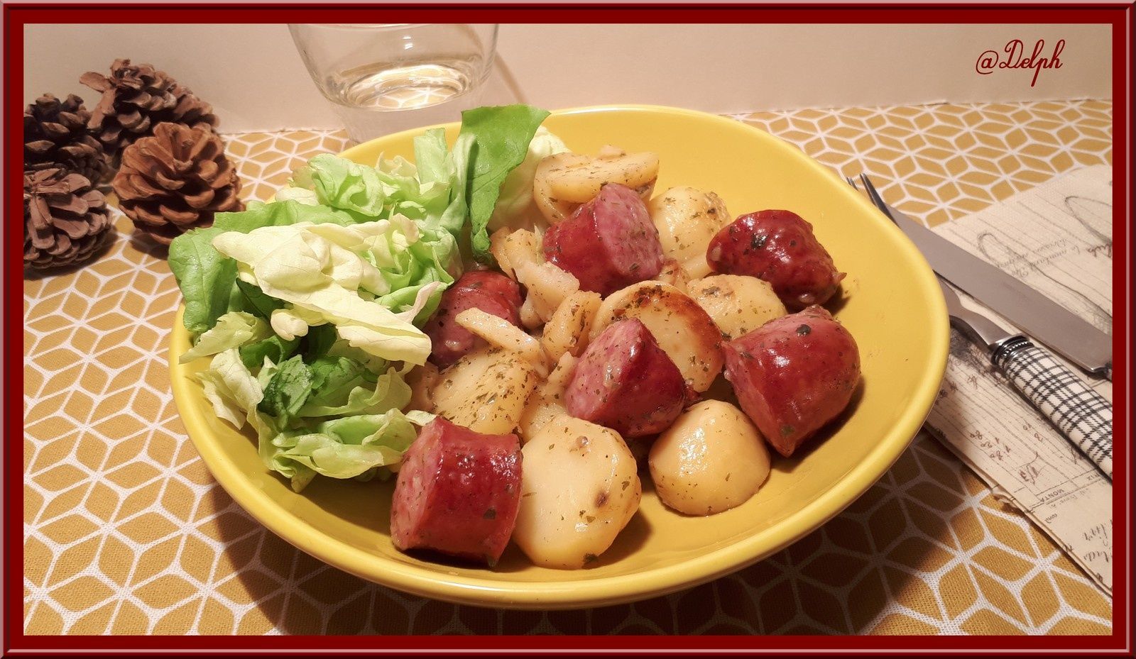 Pommes De Terre Sautées à La Saucisse De Montbéliard Au