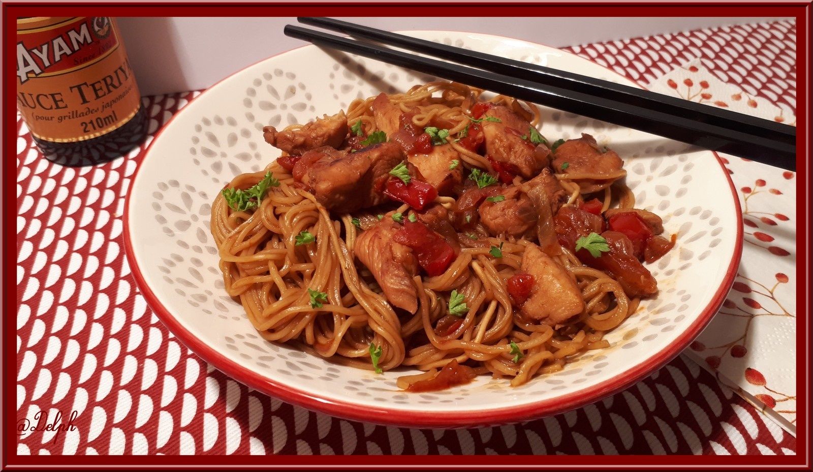 Nouilles chinoises aux crevettes - Recette par amour de cuisine