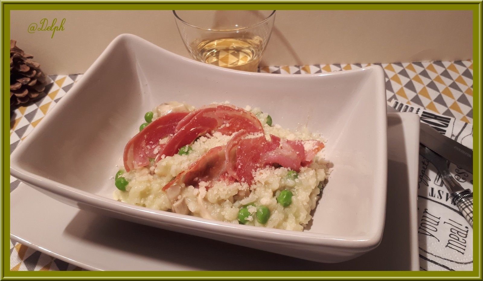 Risotto Aux Champignons Petits Pois Et Pancetta Oh La Gourmande