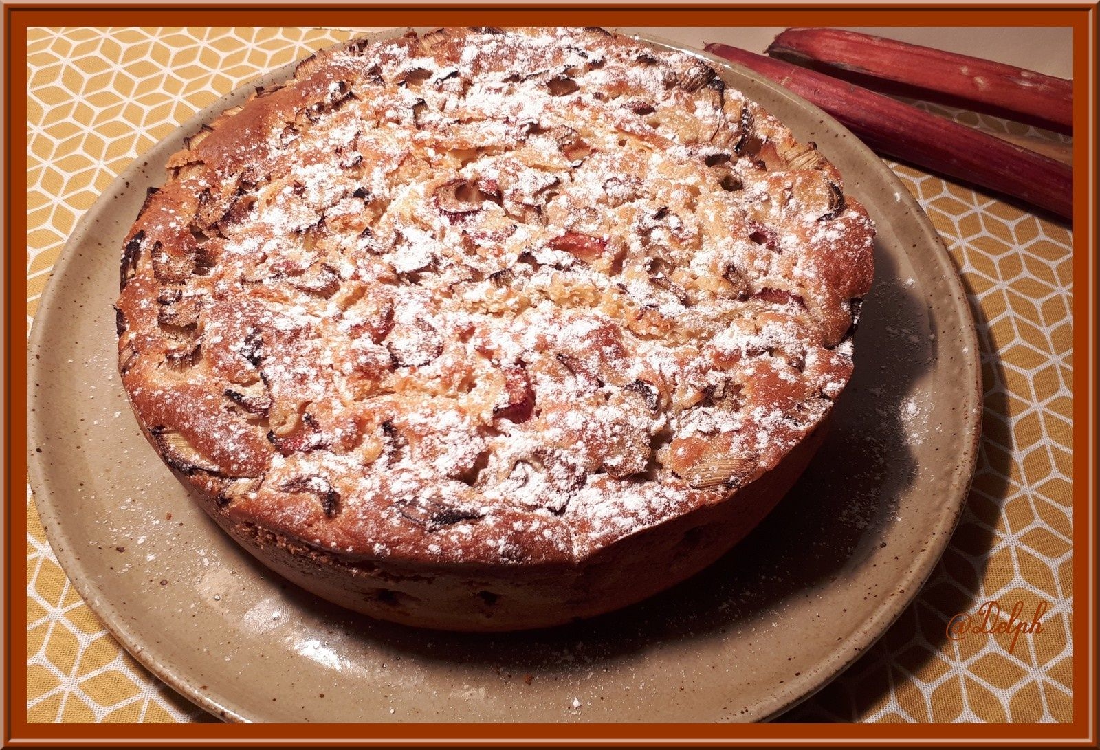 Gateau Moelleux A La Rhubarbe Oh La Gourmande Gateau Moelleux A La Rhubarbe Oh La Gourmande