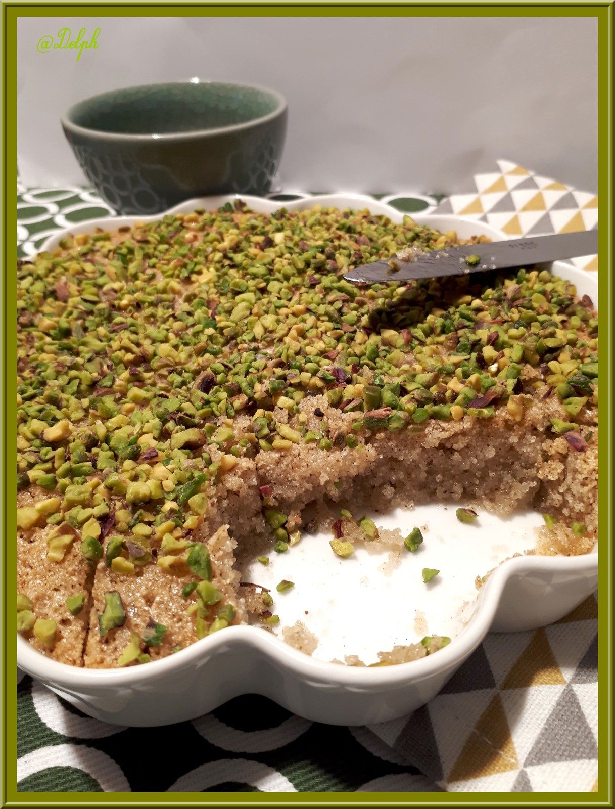 Basboussa Syrienne Ou Gateau A La Semoule Oh La Gourmande