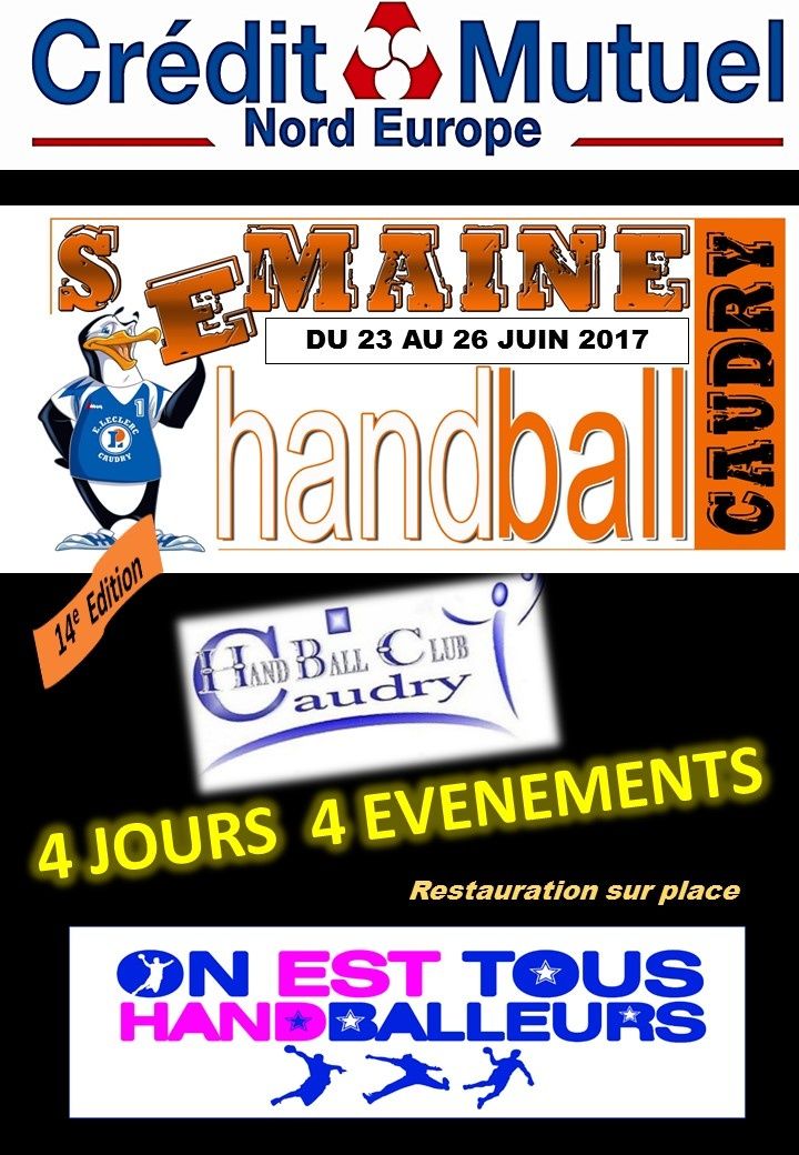 SEMAINE DU HANDBALL du 23 au 26 Juin : 4 JOURS DE FOLIE