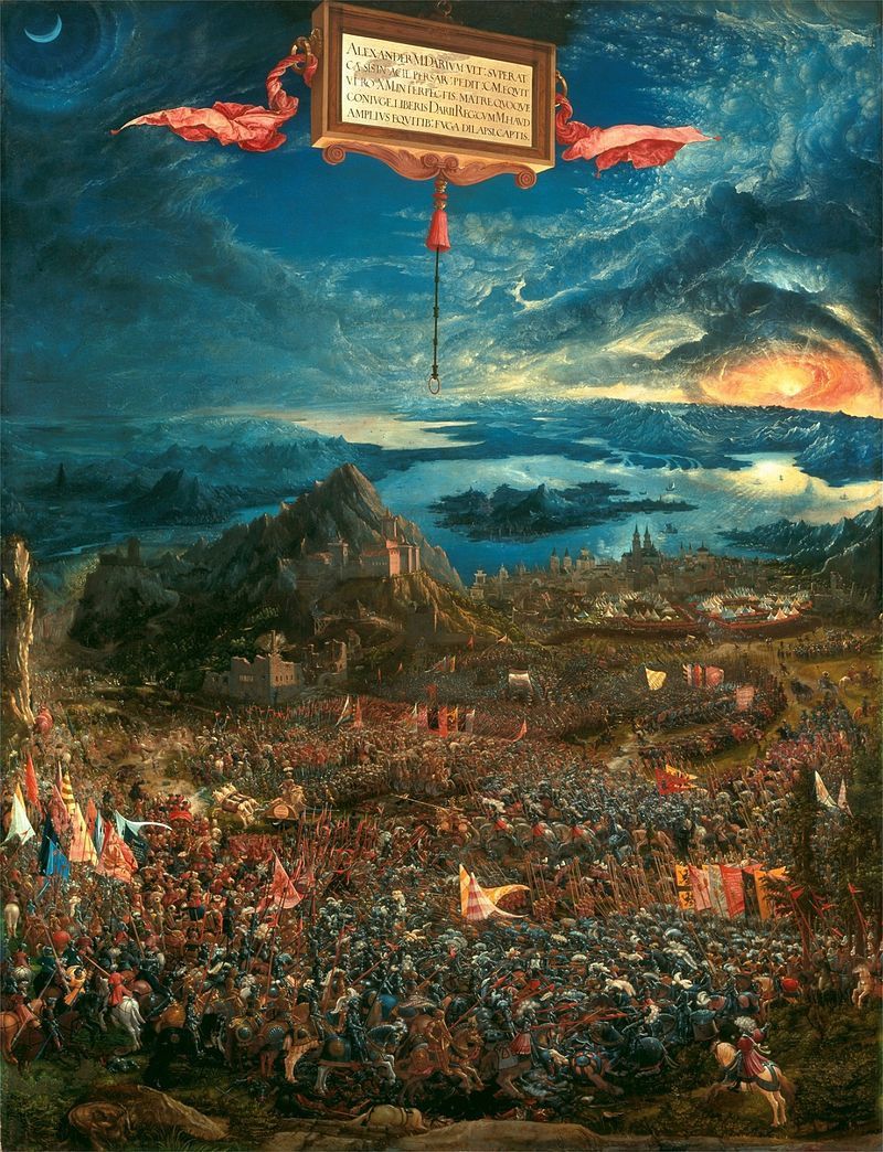"La Bataille d’Alexandre à Issos" d'Albrecht Altdorfer - 1529.