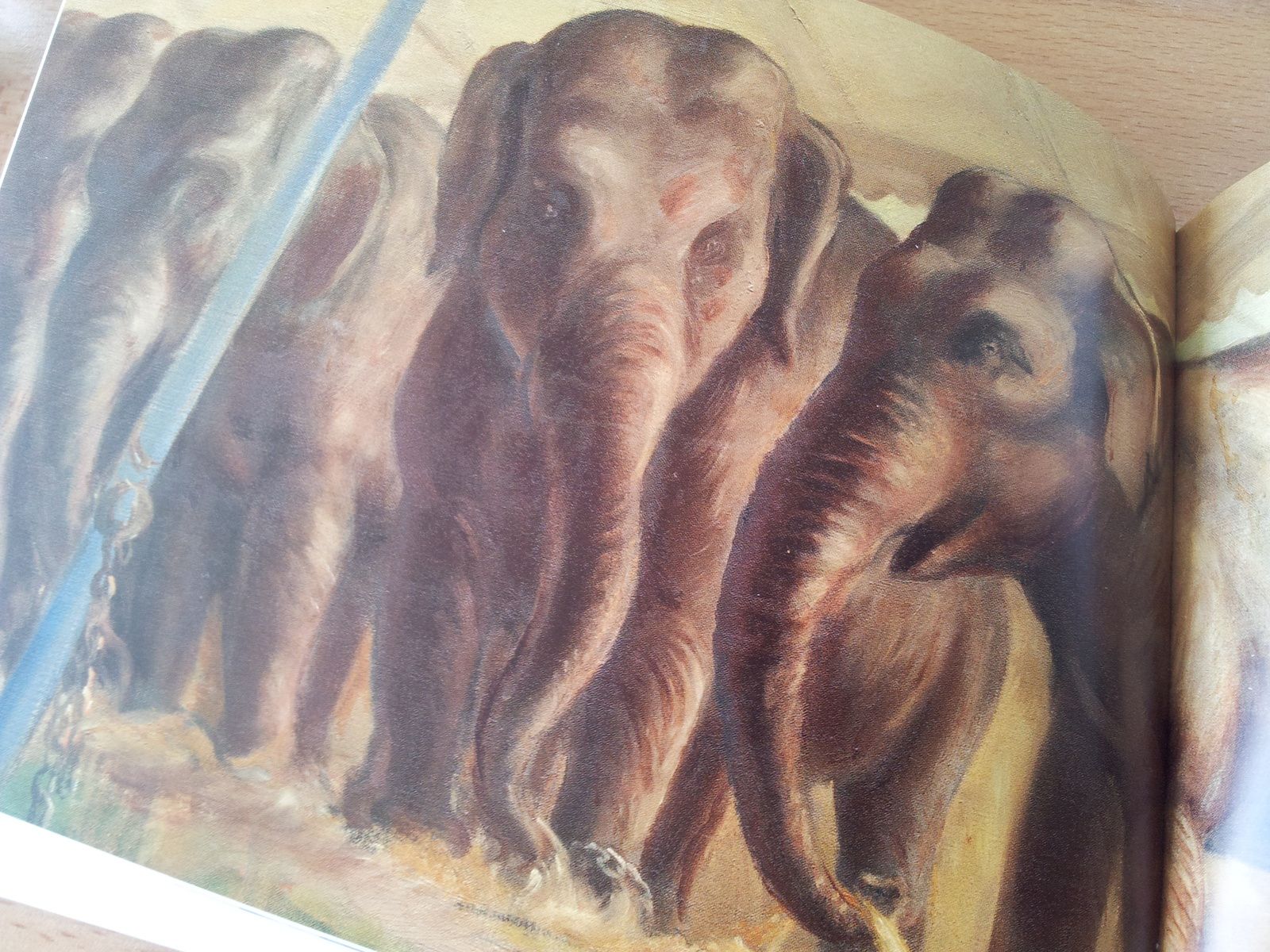 "Elephants de cirque" John Steuart Curry - 1932