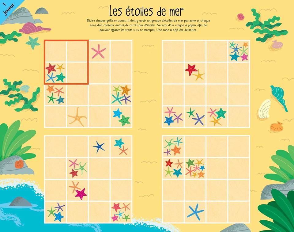 Jouer et découvrir 74 Mon grand bloc de jeux avec papier et crayon Usborne 2017 (dès 6