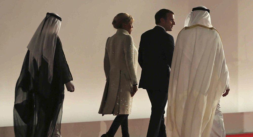 Macron aux EAU © AP Photo Kamran Jebreili