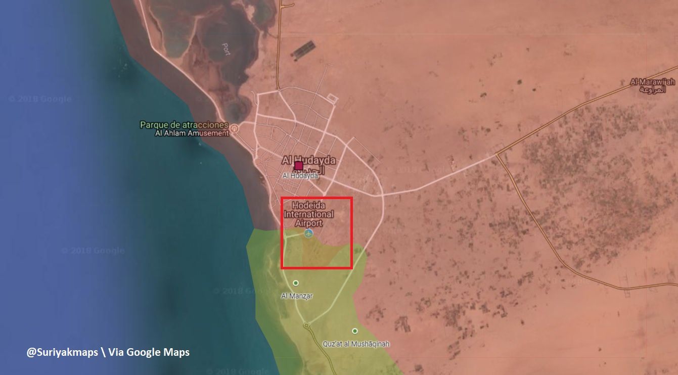 [Carte, photos] La coalition saoudienne capture l'aéroport d'Al-Hodeida et repousse l'attaque des Houthis à al-Tuhayat (Southfront)