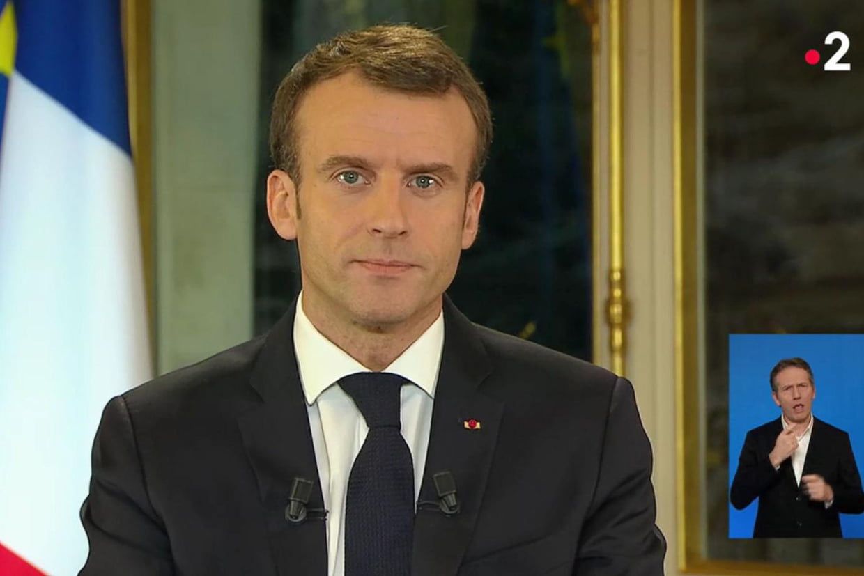 Gilets jaunes. Discours du Président Emmanuel Macron à la nation (Vidéo)