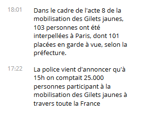 En direct. Gilets jaunes. Acte 8. La relance. 50.000 manifestants en France. 345 arrestations et 281 gardes à vue (photos, vidéos)