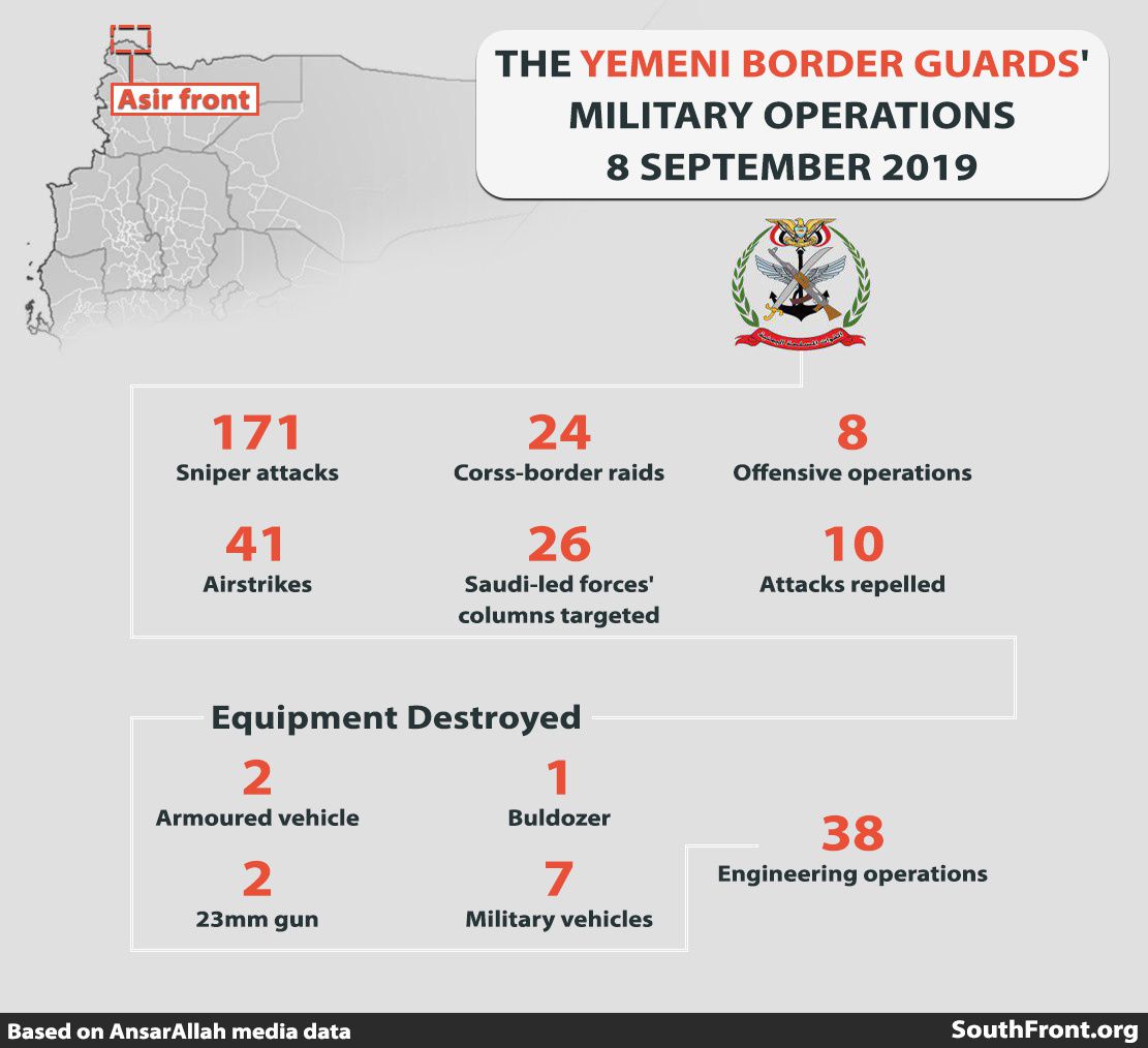 [Infographies] Ansar Allah a donné des détails sur les récents affrontements frontaliers avec les forces dirigées par les Saoudiens (Southfront)