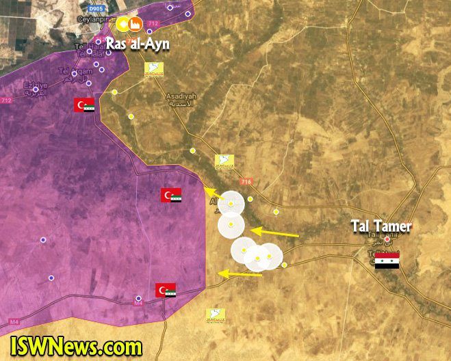 Les FDS soutenus par l'armée syrienne reprennent trois villages au sud de Ras Al-Ayn (Southfront)