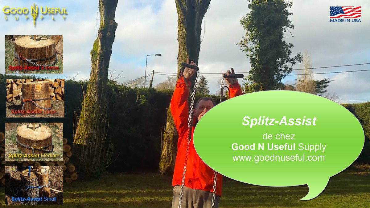Produits complémentaires mais ultra-pratiques sinon nécessaires pour celles et ceux qui veulent fendre beaucop de bois en peu de temps. Le Grand SPLITZ-ASSIST Le Petit SPLITZ-ASSIST Le Medium SPLITZ-ASSIST