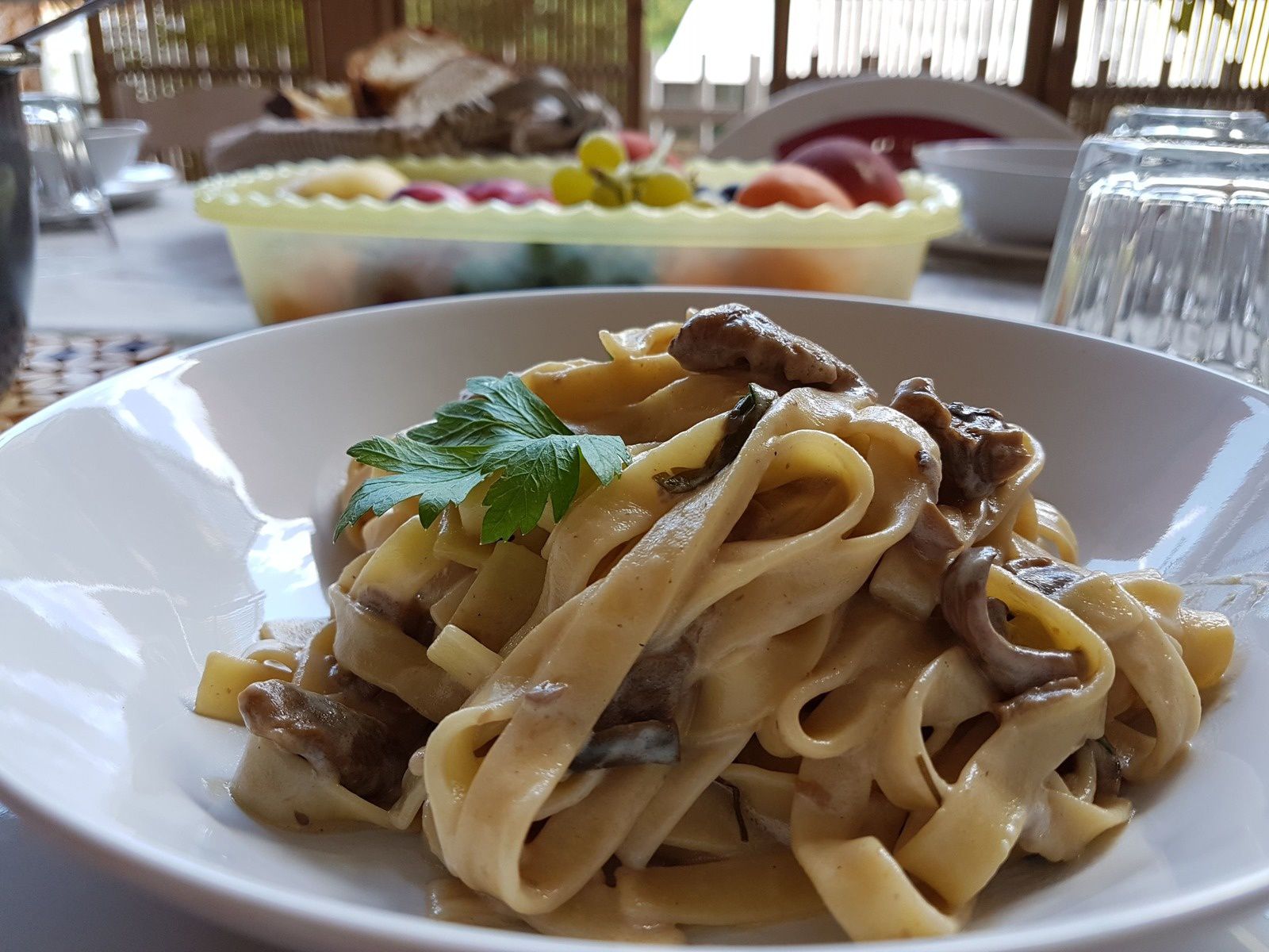 Ricetta fettuccine ai funghi porcini di Roma