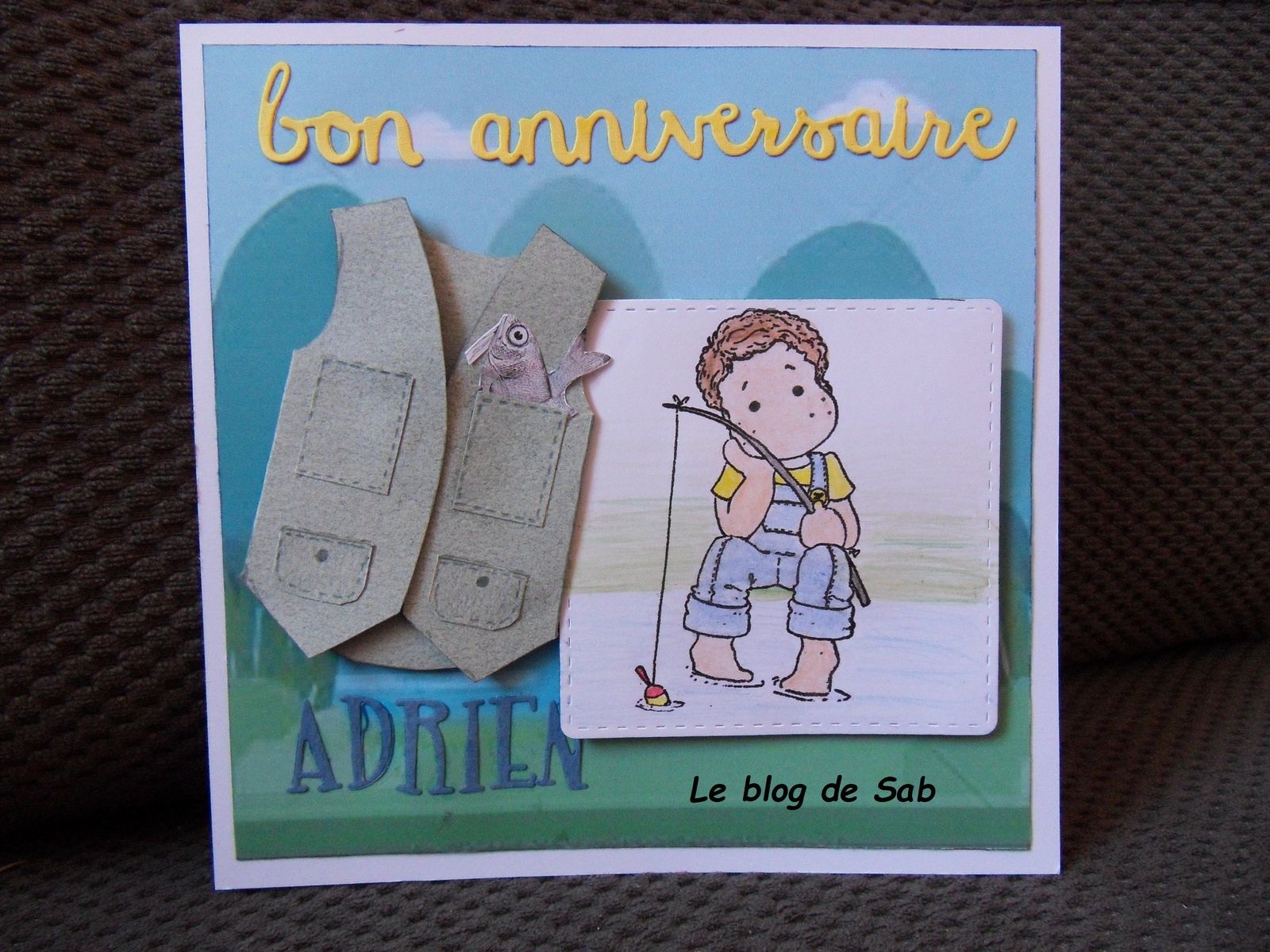 Carte Anniversaire Pecheur Le Blog De Sab