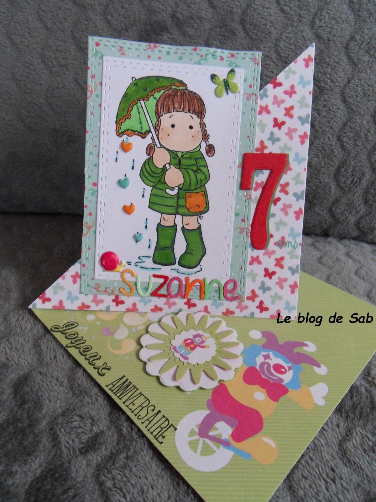 Carte Anniversaire Fille 7 Ans Le Blog De Sab