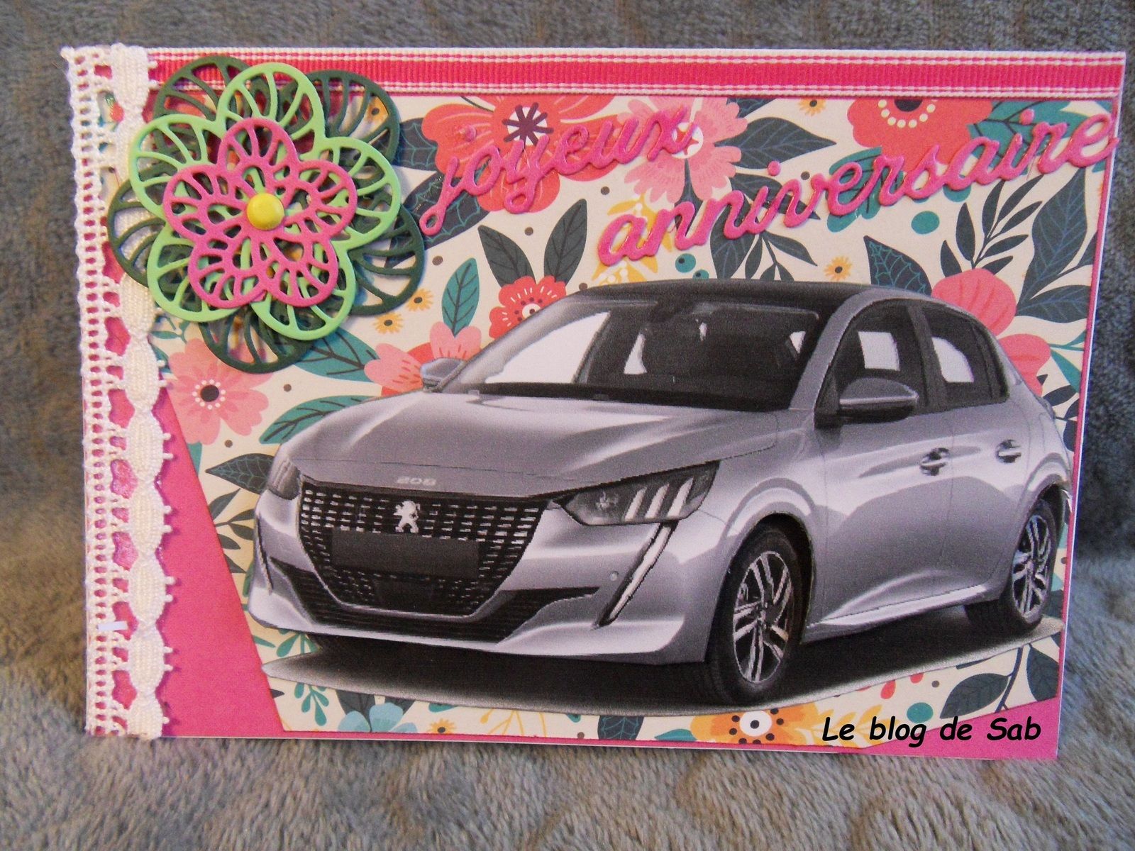 Carte Anniversaire Femme Voiture Le Blog De Sab