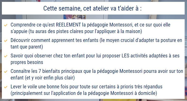 atelier gratuit montessori