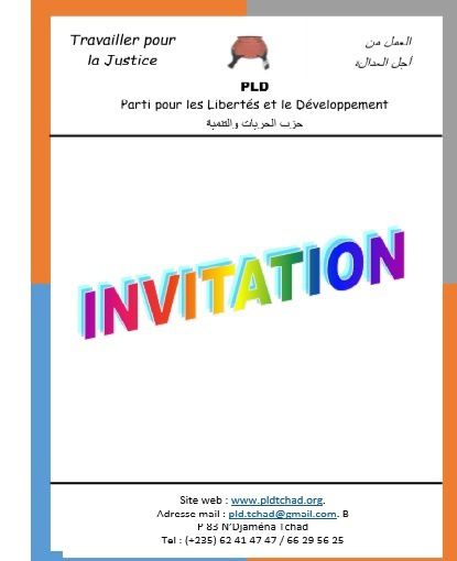 Tchad: le PLD organise son 4ème congrès (voici le programme officiel)