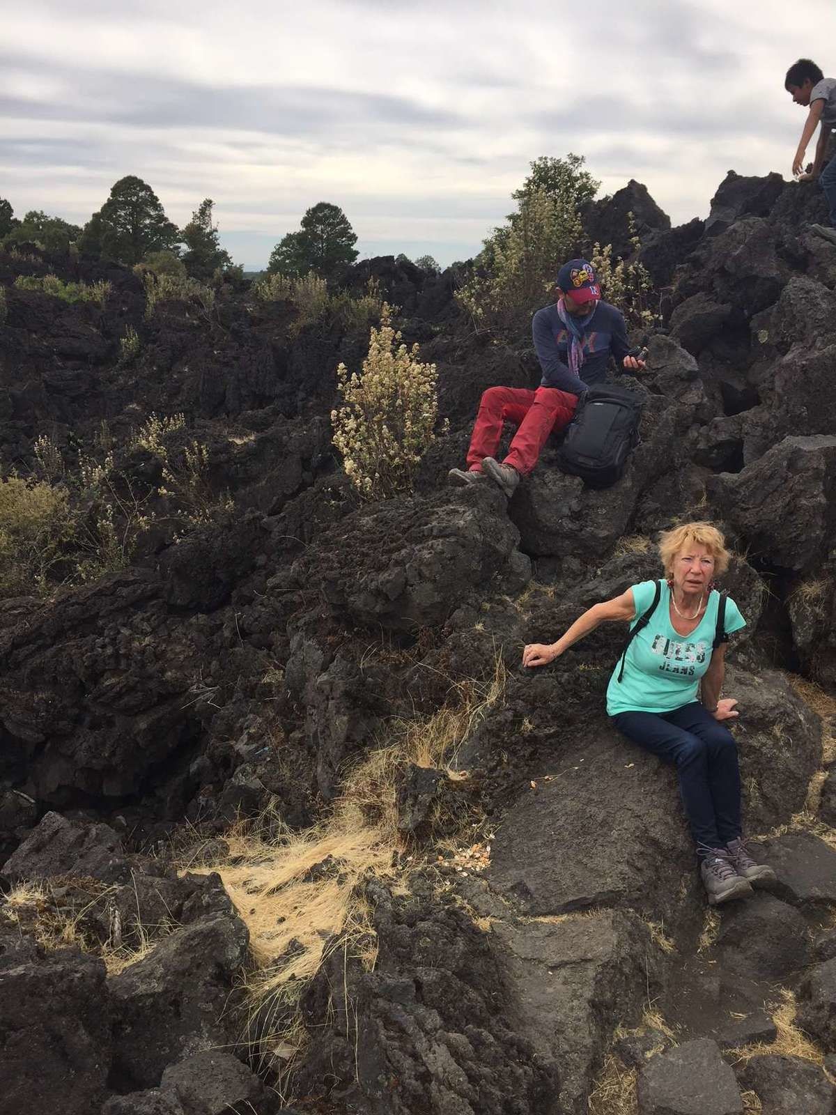 Une église dans les vagues de lave du Paricutin