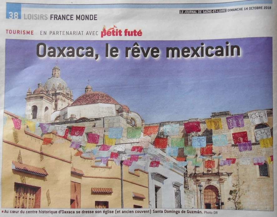 Oaxaca dans le Journal de Saône et Loire !