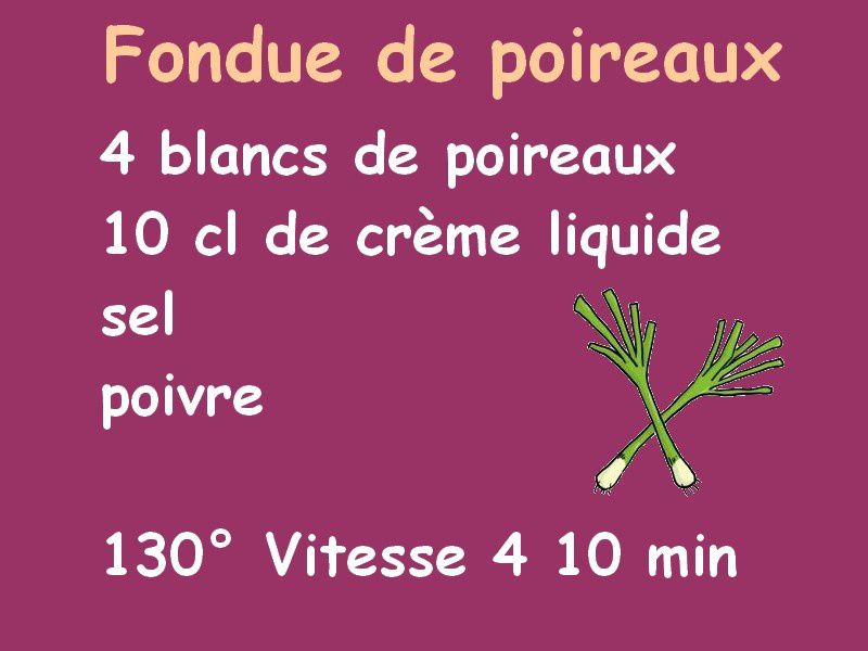 Fondue de poireaux au companion (ou pas) Mes Meilleures Recettes Faciles