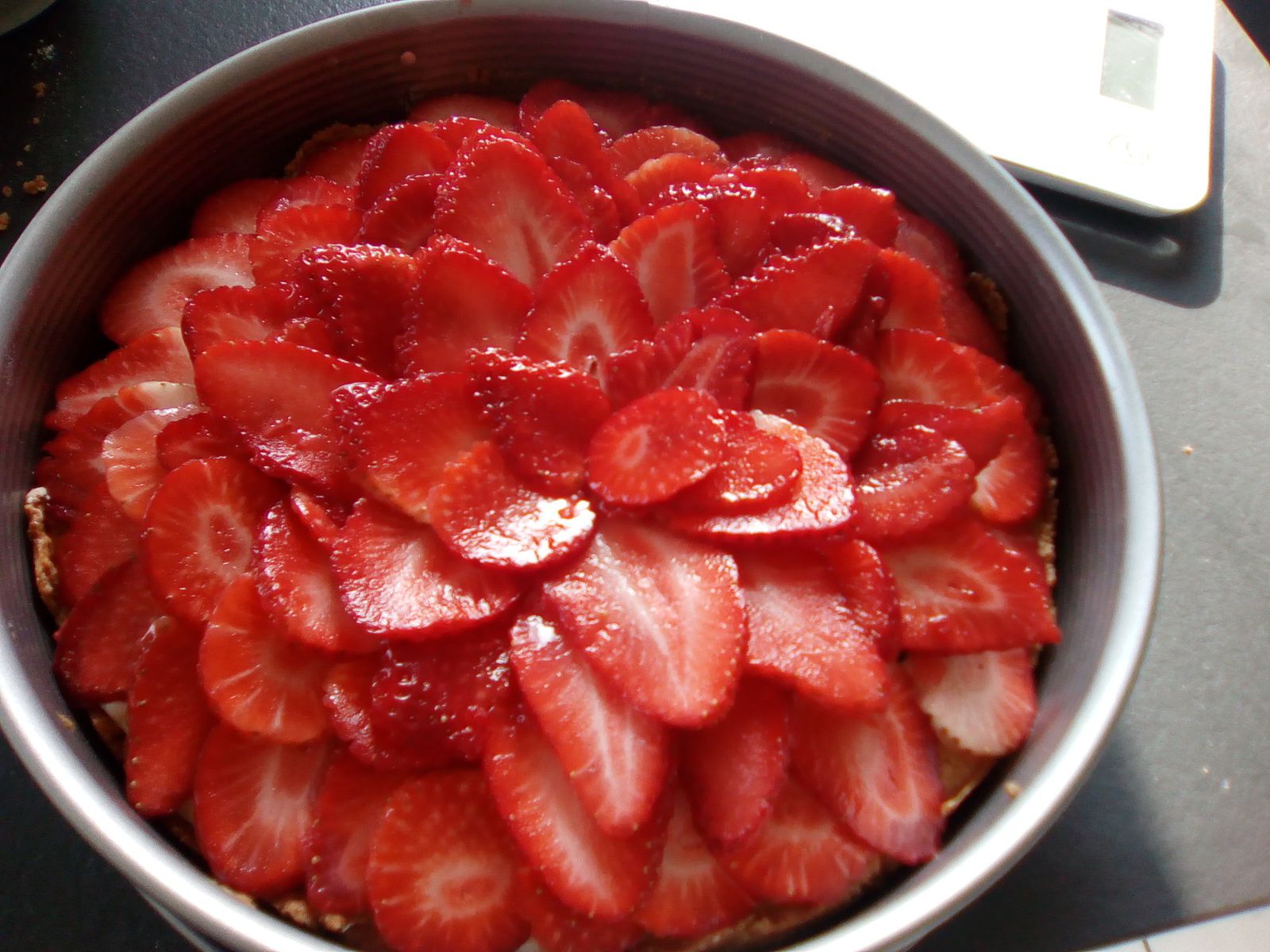Tarte aux fraises (sablé, crème patissière)