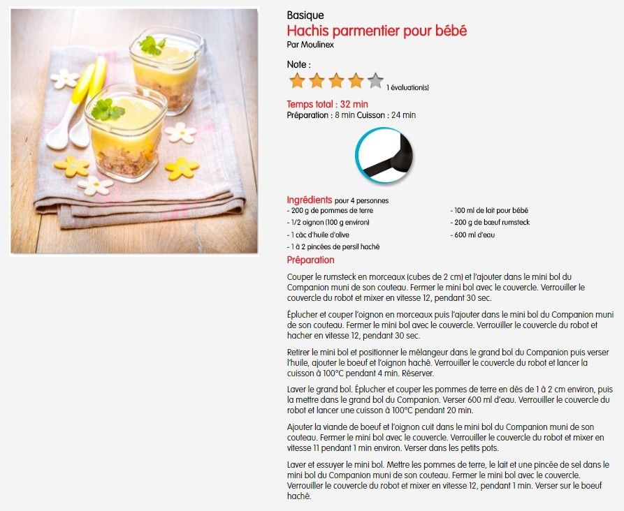 Les Recettes Moulinex Avec Le Mini Bol Companion Mes Meilleures Recettes Faciles