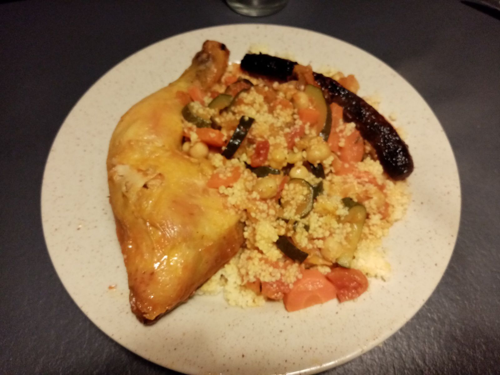 Couscous poulet merguez légumes frais au companion Mes Meilleures