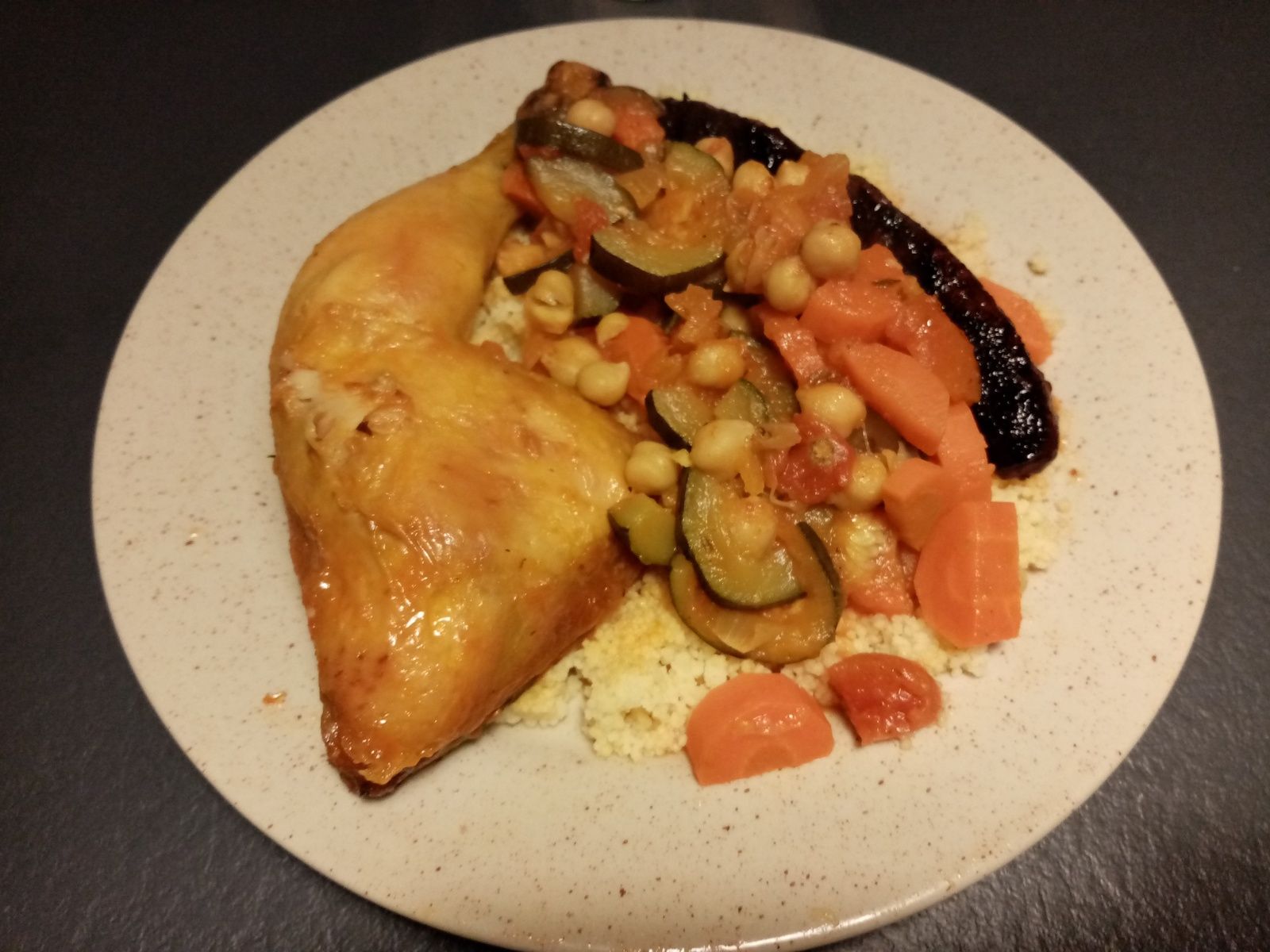 Couscous poulet merguez légumes frais au companion Mes Meilleures