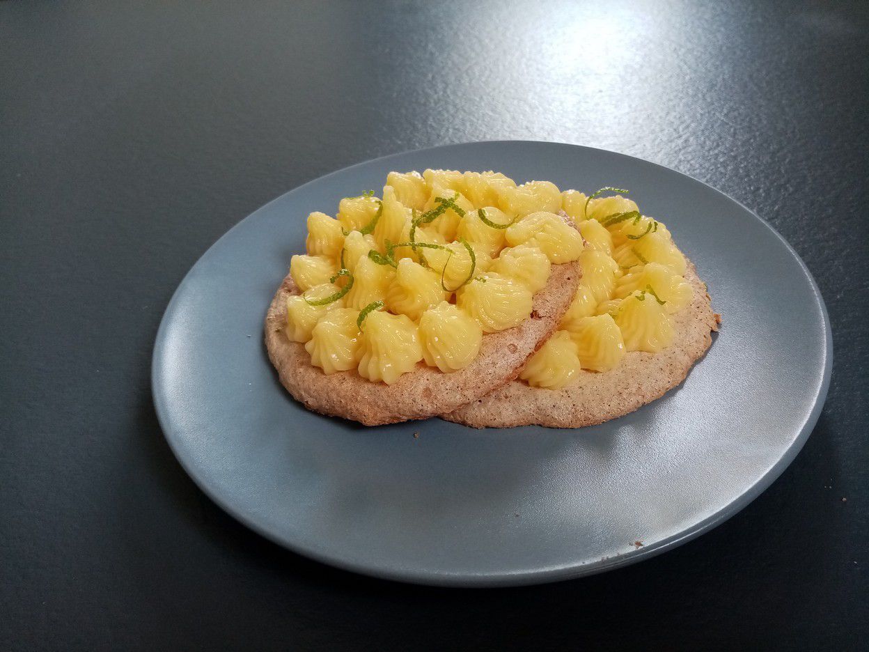 biscuit succès (Cyril Lignac) à la crème de citron