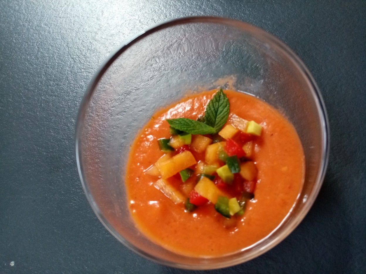 Gaspacho Et Salade De Legumes De Cyril Lignac Dans Tous En Cuisine