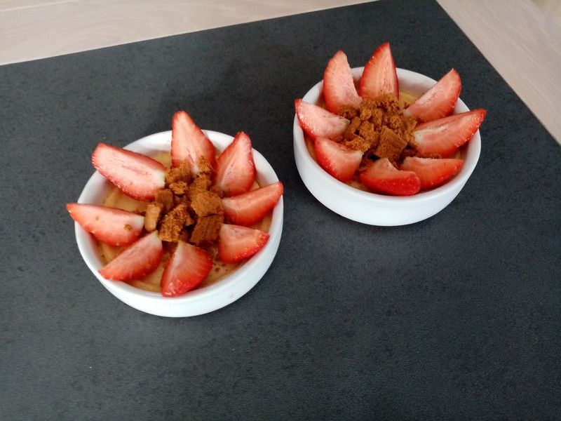 Cheesecake minute aux fraises de Michalak (companion ou pas)