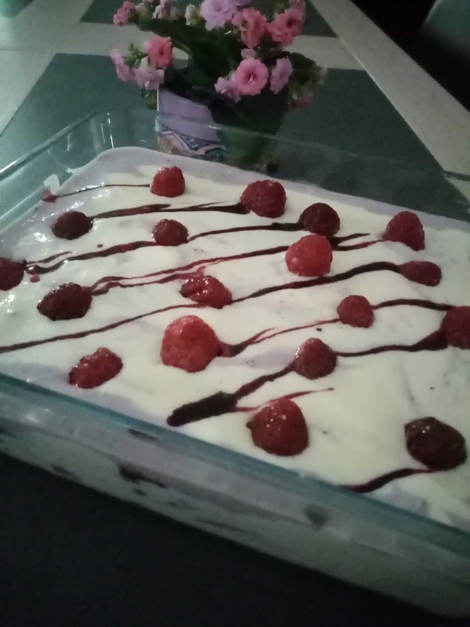 Tiramisu aux biscuits roses de Reims et à la framboise (companion ou pas)