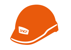 Le bâtiment de la gare en travaux