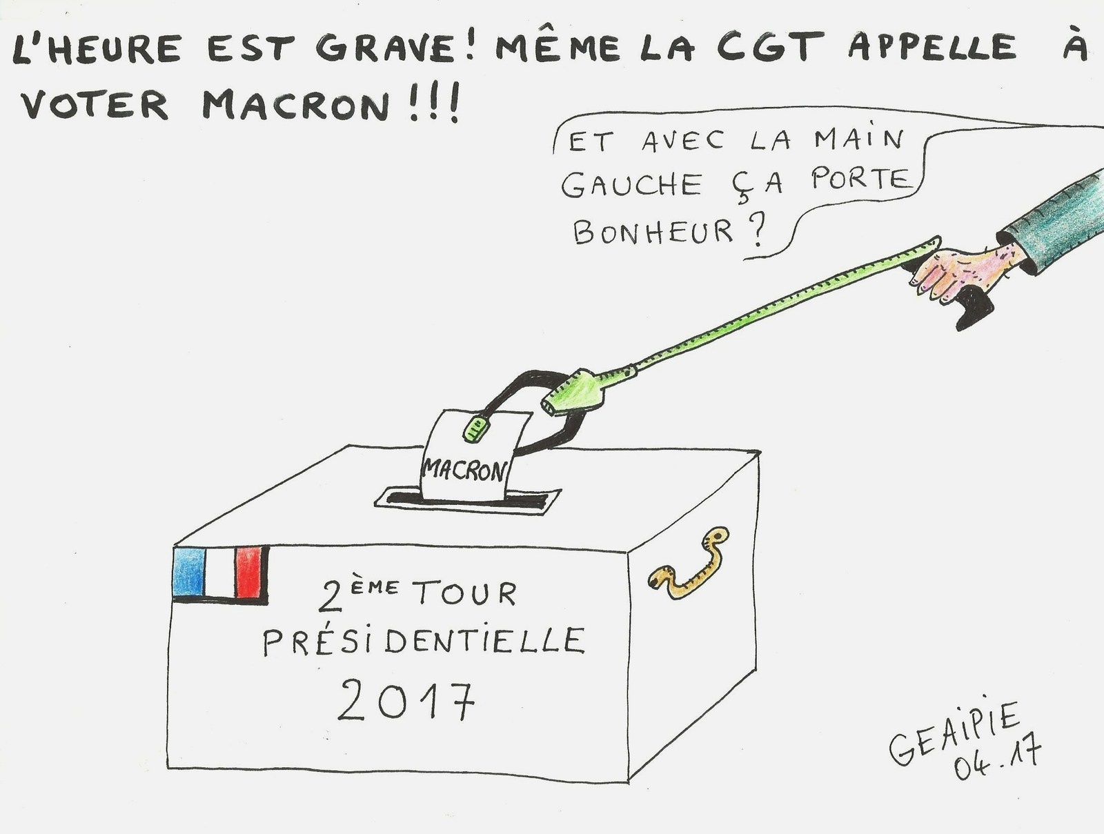 Est Ce Grave De Ne Pas Voter L'HEURE EST GRAVE ! MEME LA CGT APPELLE A VOTER MACRON ! - geaipie.over