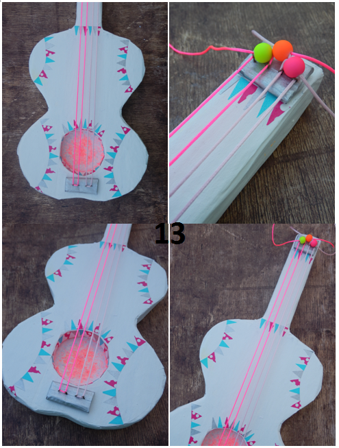 Fabriquer une guitare en carton - tuto inside - enfant bébé loisir