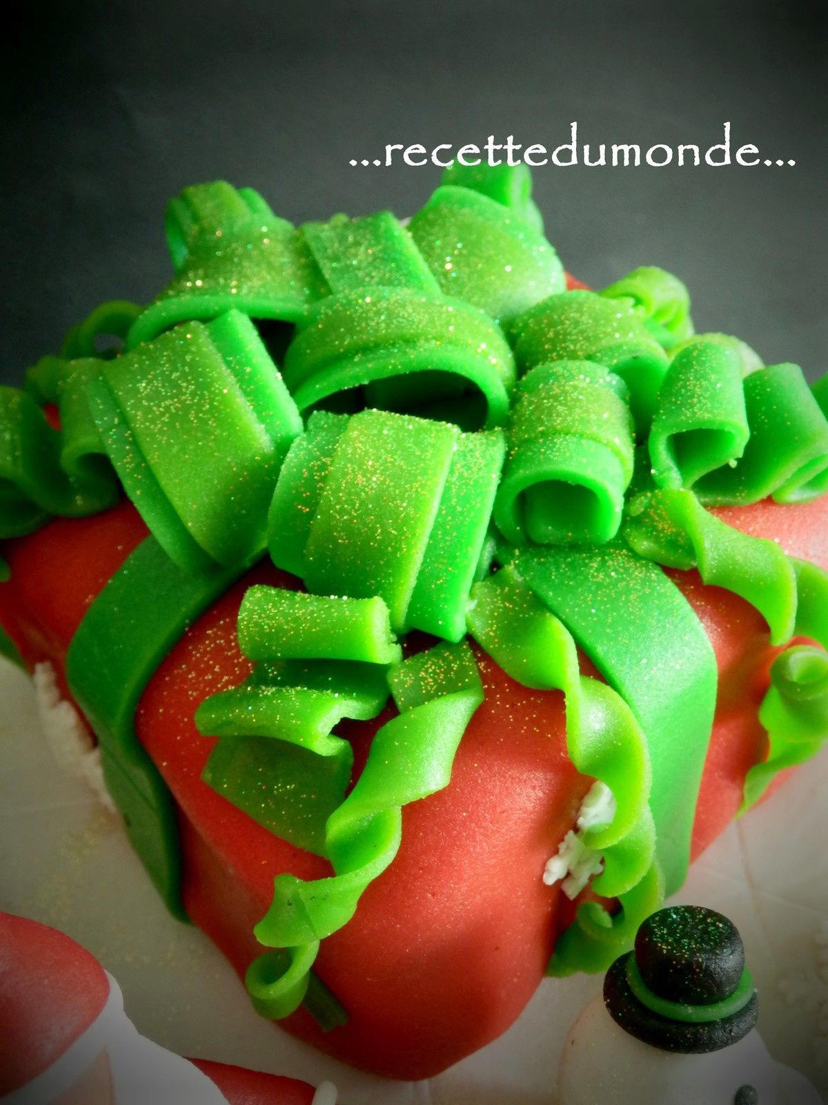 Gâteau de Noël 3D pâte d'amande - Christmas Cake - enfant bébé loisir