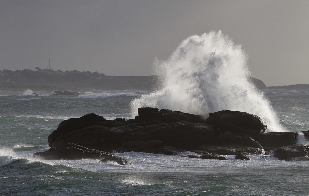 Premier coup de vent automnal sur la mer d'iroise ( 21 novembre 2015)