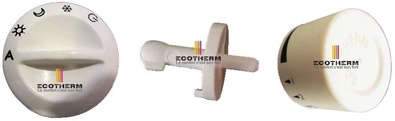 bouton et molette thermostat ecotherm