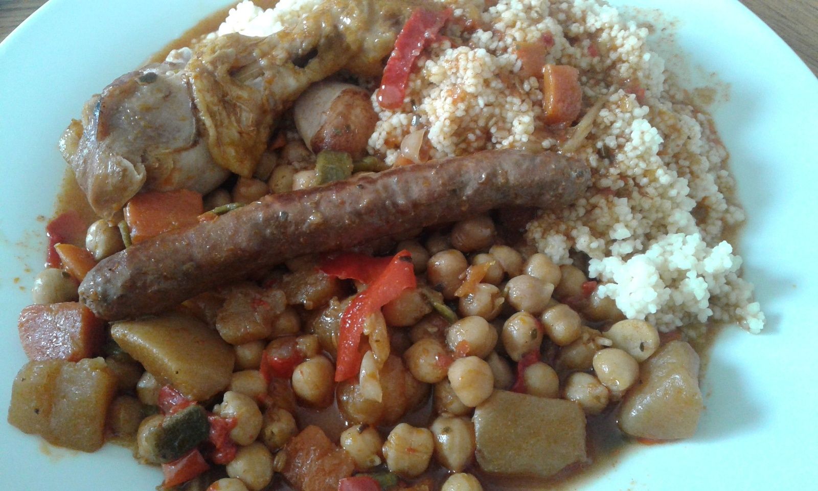 Couscous express poulet merguez
