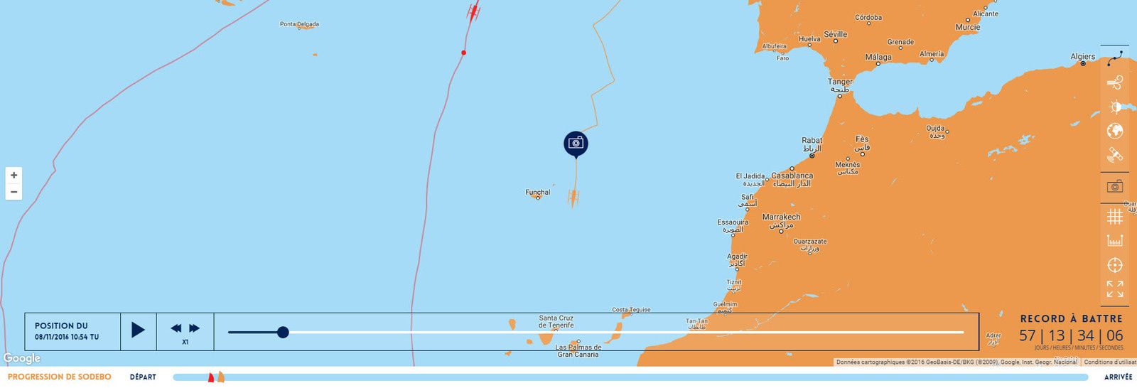  course solitaire trimaran multicoque 2016 sodebo record monde thomas coville