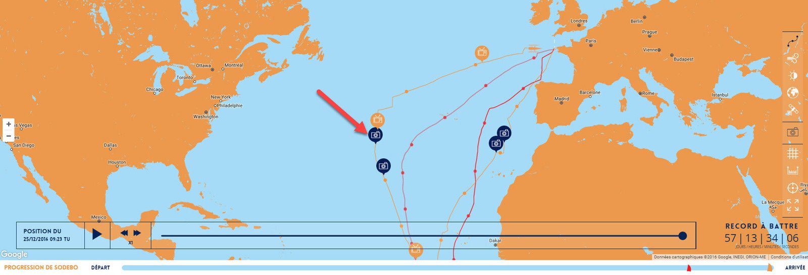 Thomas Coville tour du monde à la voile solitaire record trimaran sodebo