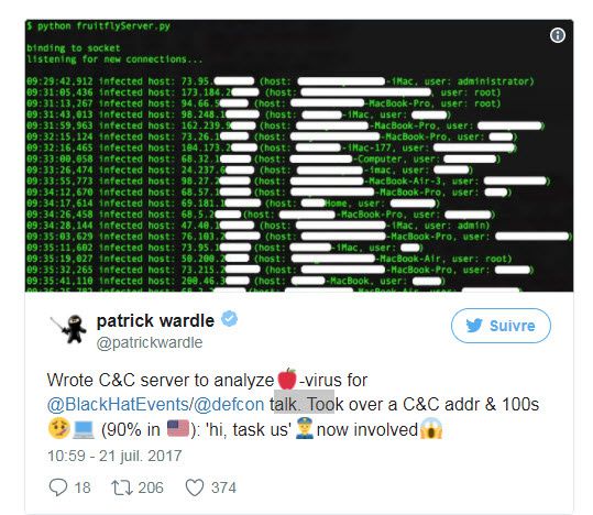 D'habitude, on voit ça dans des logiciels gouvernementaux ou d'État-nation", observe Patrick Wardle, qui travaillait auparavant pour la NSA