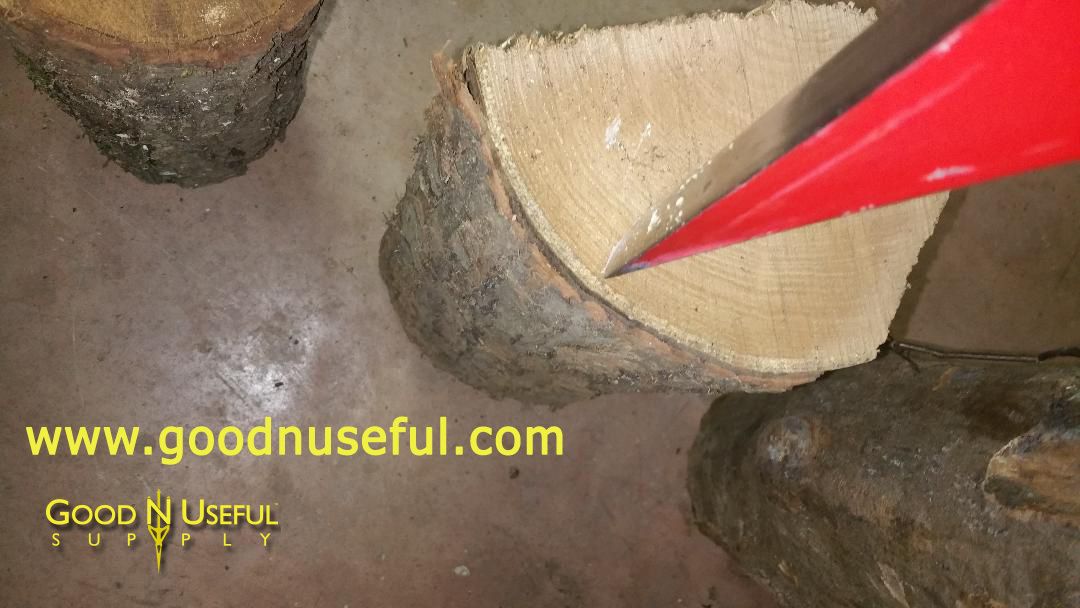 Good-N-Useful Splitz-All split knotty log firewood wood splitter tool best way safe / Outil ideal innovant revolutionnaire fendeur fendre buche pour bois de chauffage