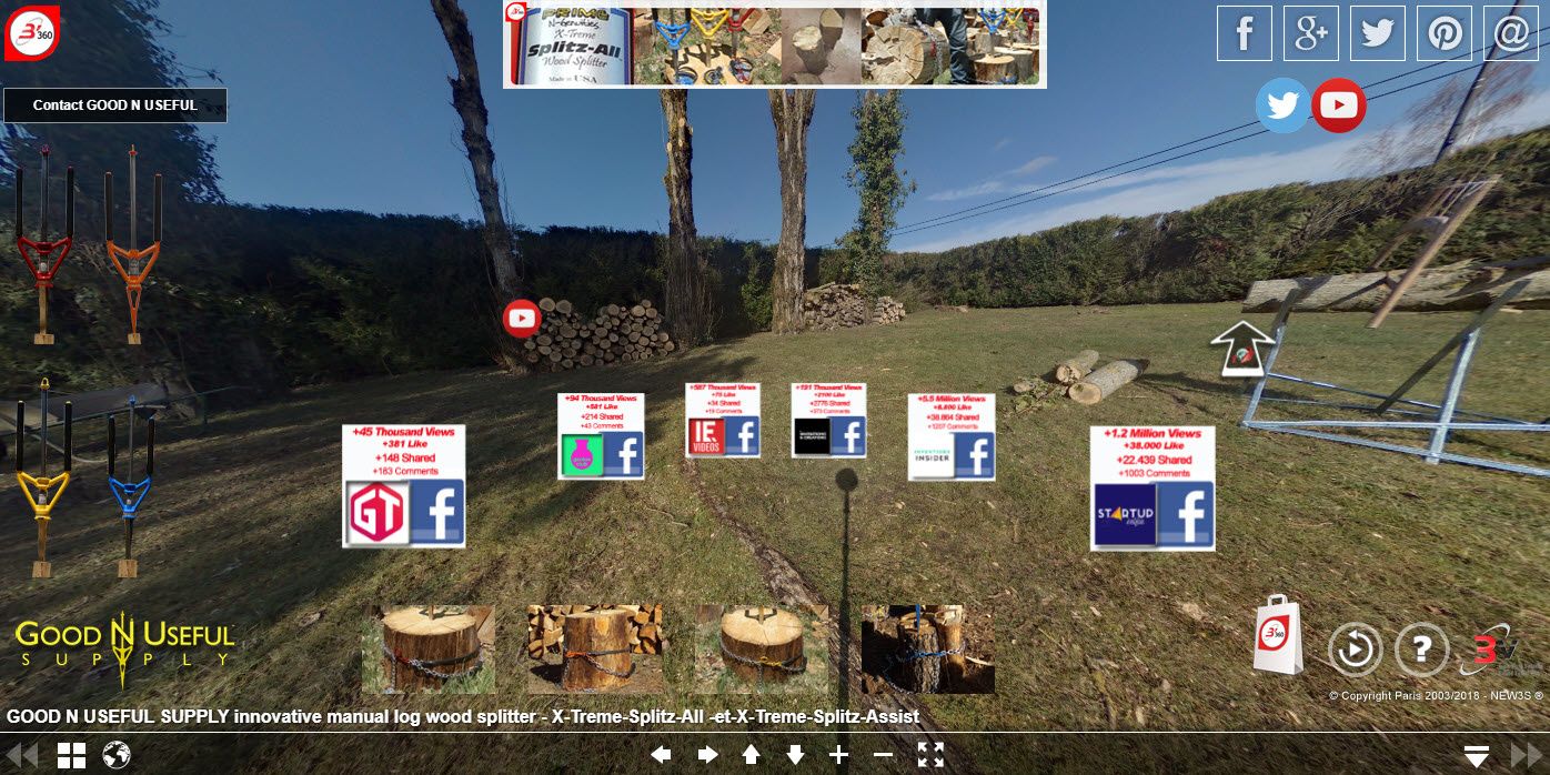 Une gamme d'outils révolutionnaires et innovants pour fendre les bûches de bois en bois de chauffage (assemblage, fente et débit de bois facile et rapide et sûr)