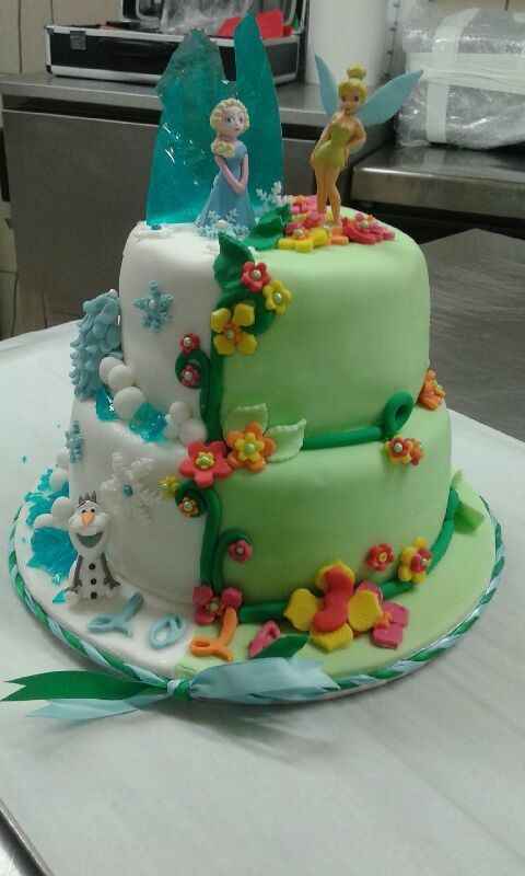 Gateau Reine Des Neiges Peter Pan 1 2 3 Patissez