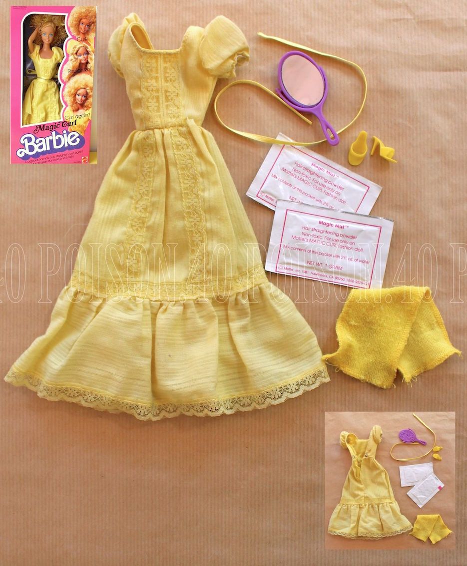 magic curl barbie 1981